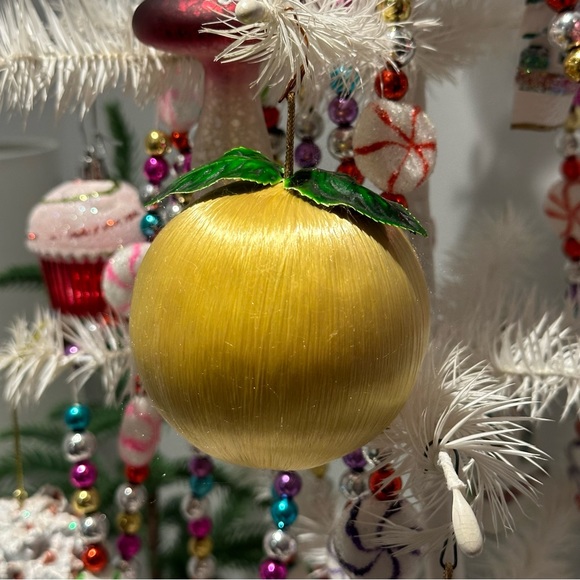 Large Satin Fruits Christmas Ornaments Vintage - Picture 11 of 16